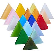 Mosaic Glass Cabochons, Triangle, Mixed Color, 15x3mm, about 350~360pcs/box(GLAA-PH0005-02)