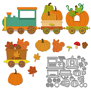 Autumn Pumpkin Carbon Steel Cutting Dies Stencils, for DIY Scrapbooking, Photo Album, Decorative Embossing Paper Card, Greeting Card Mold, Train, 101x133x0.8mm(DIY-WH0309-2180)