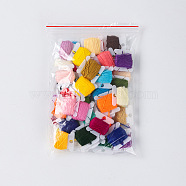 50 Colors Rainbow Color Polyester Embroidery Threads for Cross Stitch, Embroidery Floss with Card, DIY Friendship Bracelets String, Mixed Color, 45x50mm, about 8.74 yards(8m)/card, 50 cards/bag(OCOR-YW0001-02M)