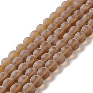 Synthetic Moonstone Beads Strands, Frosted, Round, Peru, 10mm, Hole: 1mm, about 38~40pcs/strand, 14.96''~15.16''(38~38.5cm)(G-E573-01C-07)