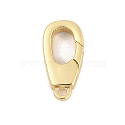 Brass Spring Gate Clasps, Golden, 14.5x7.5x3mm, Hole: 1.3mm(KK-M311-24G-02)