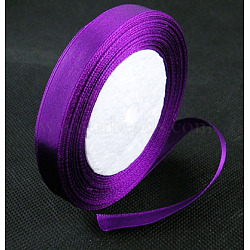 Dark Violet Single Face Satin Ribbon, 1/2 inch(12mm), 25yards/roll(22.86m/roll)(X-RC006-35)