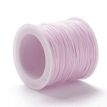 Braided Nylon Thread, DIY Material for Jewelry Making, Lavender Blush, 0.8mm, 100yards/roll