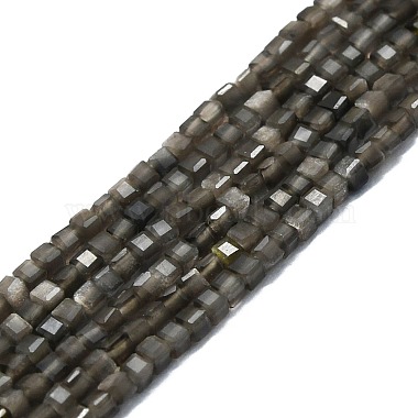 Cube Grey Agate Beads