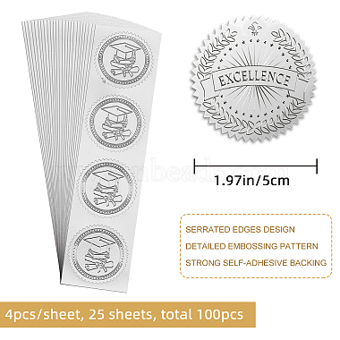 Custom Silver Foil Embossed Picture Sticker(DIY-WH0336-005)-2