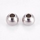 304 Stainless Steel Smooth Round Spacer Beads(STAS-M006-01C)-2