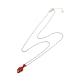 Rack Plating Alloy Heart Pendant Necklaces Sets(NJEW-B081-08B)-3