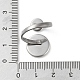 304 Stainless Steel Open Cuff Ring Findings(STAS-E124-05G-P)-4