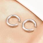 316 Surgical Stainless Cuff Earrings, C-Shaped, Stainless Steel Color, 20x3.5mm(EJEW-C160-04P)