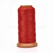 Polyester Threads, for Jewelry Making, Red, 0.12mm, about 1640.41 yards(1500m)/roll(NWIR-G018-A-04)