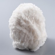 Polyester & Nylon Yarn, Imitation Fur Mink Wool, For Knitting Soft Coat, White, 20x0.5mm(YCOR-H002-04)