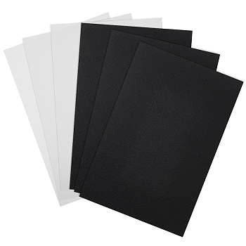 6 Sheets 2 Colors Plastic Bottom for Knitting Bag, Women Bags Handmade DIY Accessories, Rectangle, Mixed Color, 30~30.3x20~20.4x0.12cm, 3 sheets/color