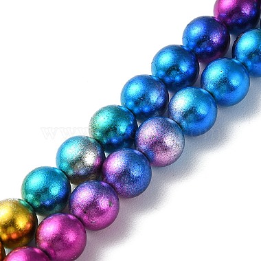 (Defective Closeout Sale) 3 Stands 3 Styles Electroplated Synthetic Non-magnetic Hematite Beads Strands(G-XCP0001-08)-2