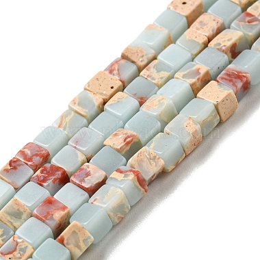 Cube Shoushan Stone Beads