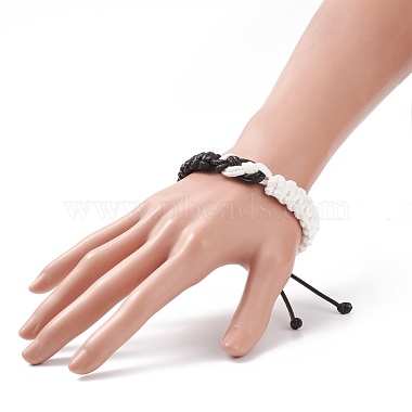 Waxed Polyester Braided Cord Bracelet(BJEW-TA00166)-3