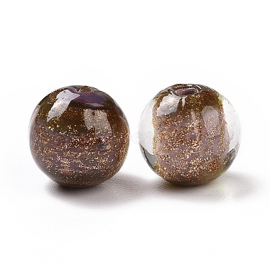 Perles vernissées de sable d'or manuelles (LAMP-C004-02B)-2