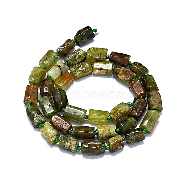 Naturelles grenat vert brins de perles(G-O170-139)-2