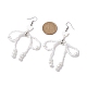 Bowknot with Star Natural Shell & Glass Seed Dangle Earring(EJEW-MZ00123)-3