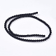 Chapelets de perle en pierre noire synthétique(G-R345-4mm-38-1)-2