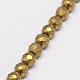 Electroplate Non-magnetic Synthetic Hematite Beads Strands(G-J169C-4mm-04)-3