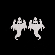 Halloween Theme Non Woven Fabric, Ghost, for Home Party Outdoor Wall Decorations, White, 8.1x5.7x0.2cm(DIY-WH0326-10)