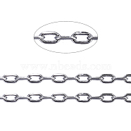 Brass Cable Chains, Diamond Cut Chains, Unwelded, Faceted, with Spool, Cadmium Free & Lead Free, Gunmetal, 2.5x1x0.5mm, about 301.83 Feet(92m)/roll(CHC011Y-B)