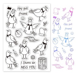 PVC Plastic Stamps, for DIY Scrapbooking, Photo Album Decorative, Cards Making, Stamp Sheets, Bird Pattern, 16x11x0.3cm(DIY-WH0167-56-499)