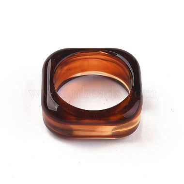 Square Transparent Resin Finger Rings(X-RJEW-S046-003-A02)-3