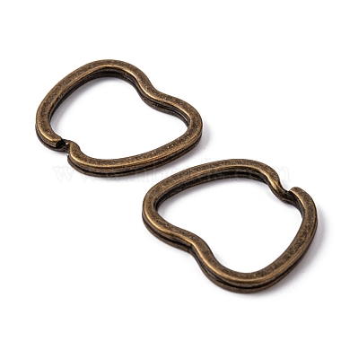 Antique Bronze Fruit Iron Split Key Rings