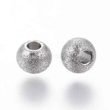 304 Stainless Steel Textured Beads(STAS-P108-06P)-2