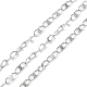 304 Stainless Steel Dapped Oval Link Chains(CHS-G027-01P)-1