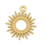 304 Stainless Steel Pendant, Sun Charms, Golden, 17.5x15mm(PW-WG61210-02)