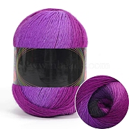 Gradient Color Cashmere Segment Dyed Yarn, for Weaving, Knitting & Crochet, Medium Orchid, 1.2mm, about 437.45 Yards(400m)/Skein(PW-WG510A3-19)