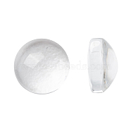 Transparent Glass Cabochons, Half Round/Dome, Clear, 5.5~6x3mm(X-GGLA-R026-6mm)