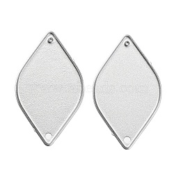 Carbon Steel Cutting Dies Stencils, for DIY Leather Making, Leaf, Matte Platinum Color, 43x25mm(DIY-WH0158-08B)