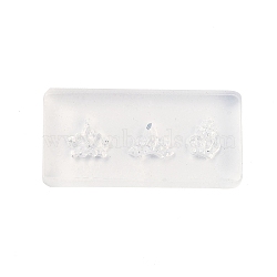 DIY Silicone Nail Art Molds, for DIY UV Resin, Epoxy Resin Nail Art Decoration Accessories, Crown, 1.9~2x4~4.1x0.6~0.7cm, Inner Diameter: 7~8.5x6.5~9mm(SIMO-NH0002-01R)