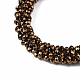 Bling Cutted Glass Bead Braided Stretch Bracelet(BJEW-S144-003D-15)-3