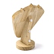 Bust Shaped Microfiber & Wood Jewelry Necklace Display Stands(NDIS-H042-03C)-2