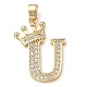 Rack Plating Brass Micro Pave Cubic Zirconia Pendants(KK-D535-01U-RS)-1