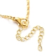 Golden Alloy Rhinestone Pendant Necklaces(NJEW-P284-01G)-3