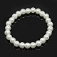 Bracelets extensibles de perles en verre(X-BJEW-D068-6mm-12)-1