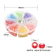 400шт 8 цвета прозрачные акриловые бусины(TACR-YW0001-44)-3