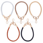 5Pcs 5 Colors PU Leather Mobile Straps, with Alloy Clasp, Mixed Color, 385x8mm, 1pc/color(DIY-SC0028-54)