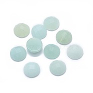 Natural Amazonite Cabochons, Faceted, Half Round/Dome, 6x2.5mm(G-G795-04-03)