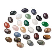 Natural & Synthetic Mixed Gemstone Cabochons, Half Oval, 25x18x7mm(G-M396-05)