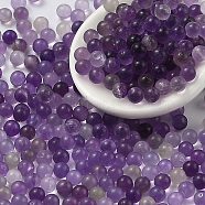 Natural Amethyst Beads, No Hole, Round, 3mm(G-Z016-07B)