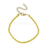 Synthetic Hematite Nugget Beaded Bracelet with 304 Stainless Steel Clasps, Golden, 7-1/4 inch(18.5cm)(BJEW-JB09583-01)
