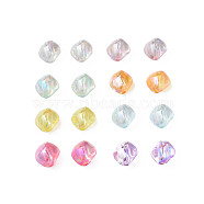 Transparent Acrylic Beads, AB Color Plated, Nuggets, Mixed Color, 10.5x10x8mm, Hole: 1.6mm, about 2300pcs/500g(MACR-S373-131-C)