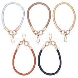 5Pcs 5 Colors PU Leather Mobile Straps, with Alloy Clasp, Mixed Color, 385x8mm, 1pc/color(DIY-SC0028-54)