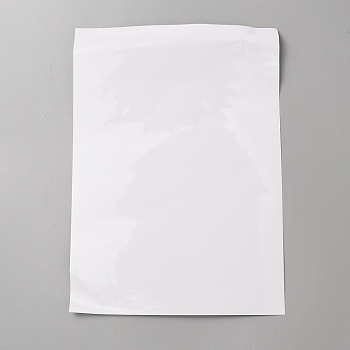 PET Self Adhesive Craft Stickers, Clear, 398x210x0.2mm